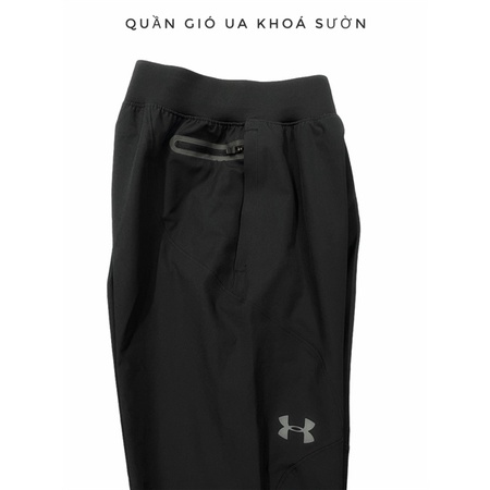 Quần gió UA khóa sườn