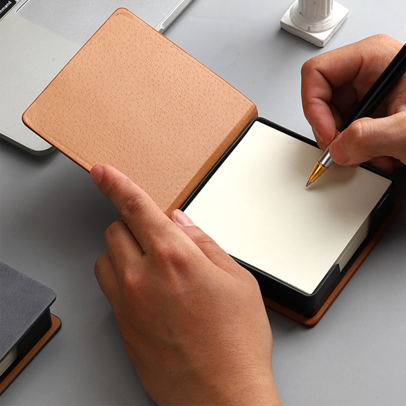 Hộp Da Đựng Thẻ Ghi Chú Để Bàn Sang Trọng