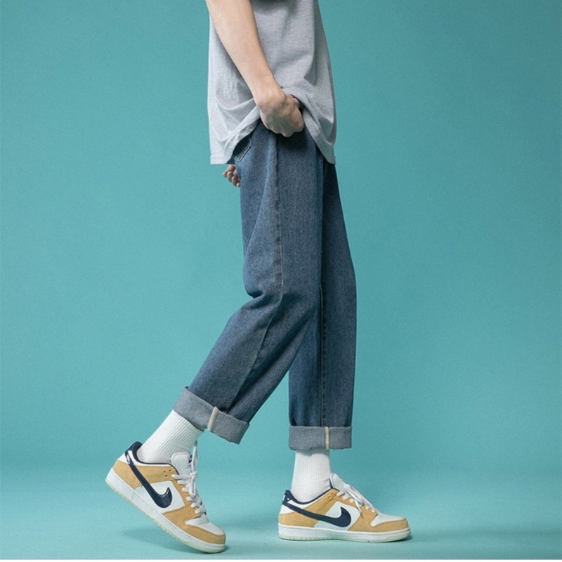 Quần Jean,Quần Jeans Nam-Nữ, quần baggy ống suông mầu Đen, Xanh HOT 2022-Trend Clothing!