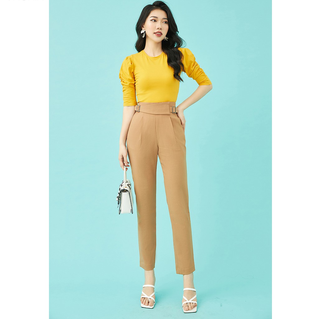 Quần Baggy nữ 92WEAR 3 màu, đủ size, 2 Túi Sườn QGA1317