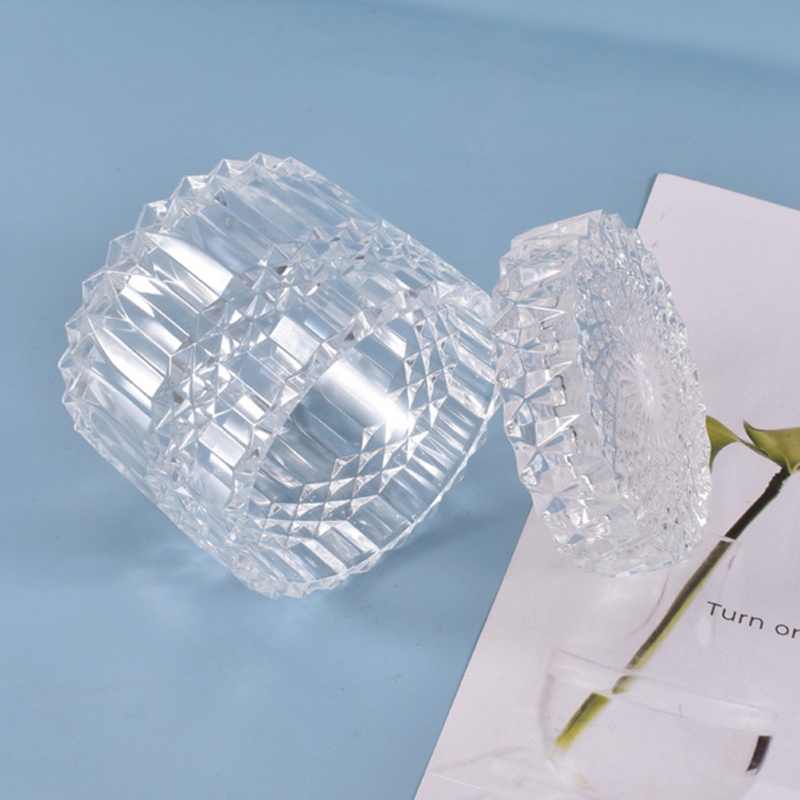 Bộ khuôn silicone đổ resin epoxy tạo hình hộp tròn đựng trang sức DIY