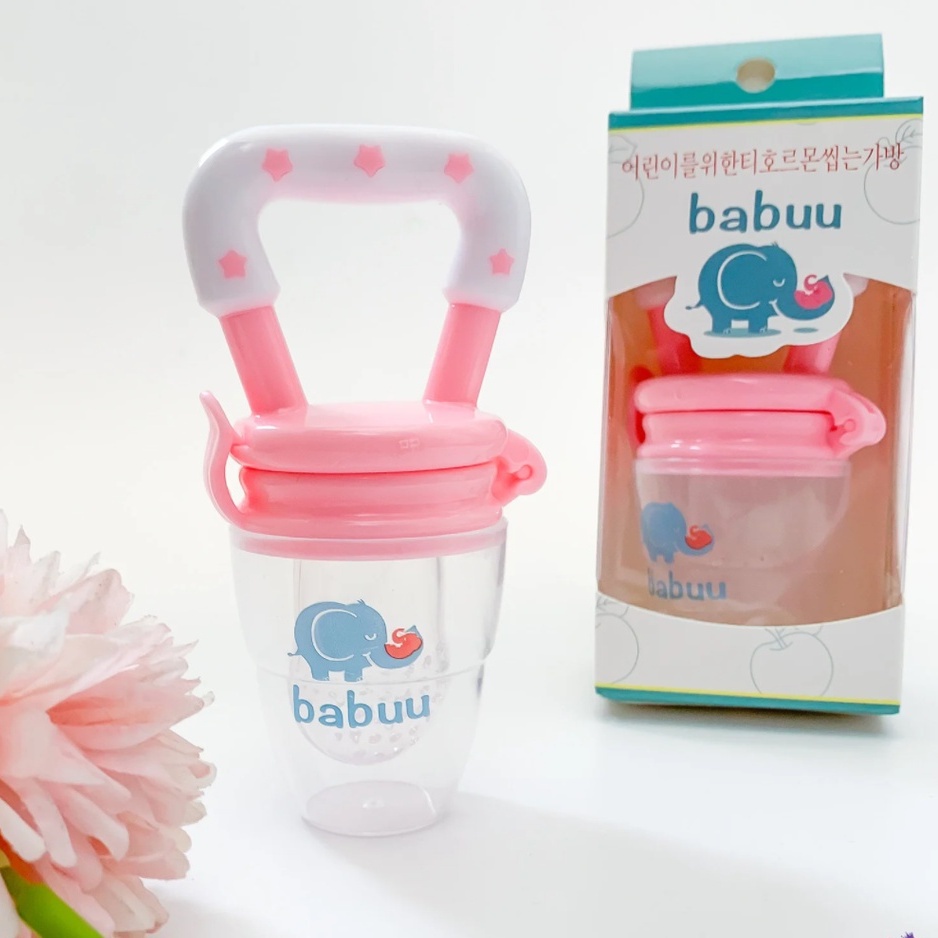 Túi nhai ăn dặm chống hóc Babuu Baby Nhật Bản cho bé tập ăn an toàn tuyệt đối từ 3-12 tháng tuổi