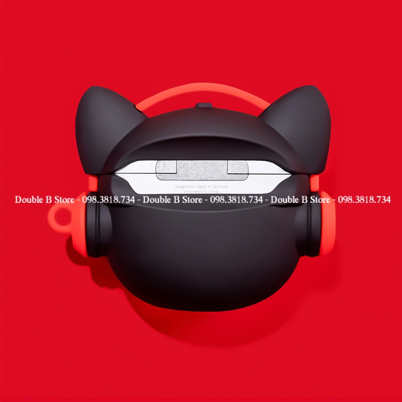Case airpods 1 2 3 PRO Bull kính đỏ siêu ngầu thích hợp phong cách trẻ trung 1053 CABK