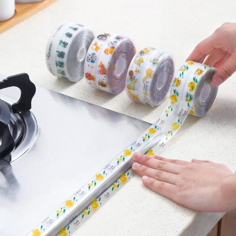 Cuộn Băng Dính Chống Nước Chống Bẩn Chống Nấm Mốc Có Thể Tái Sử Dụng Cho Nhà Bếp 3 8x320cm