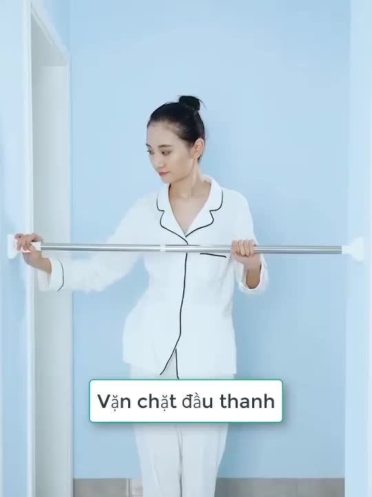 Thanh treo đa năng inox không cần khoan tường treo rèm treo quần áo | BigBuy360 - bigbuy360.vn