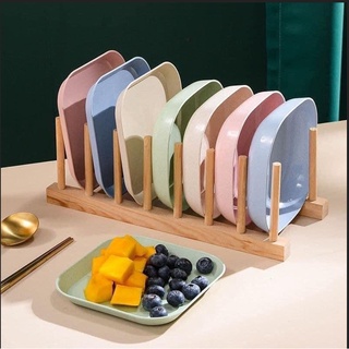 Set 8 đĩa lúa mạch màu pastel