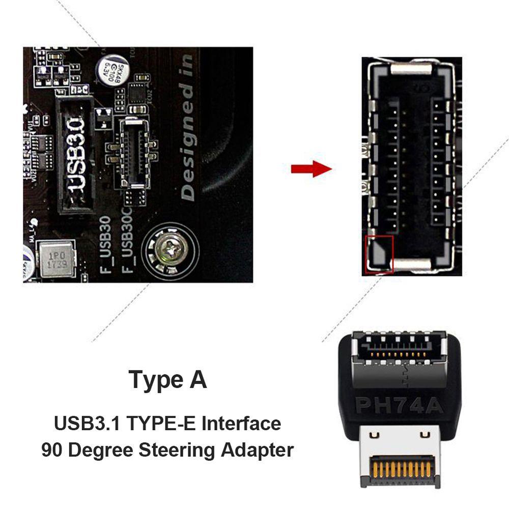 Bộ Chuyển Đổi USB 3.1 19P / 20P Sang TYPE-C Cho Bo Mạch Chủ Máy Tính