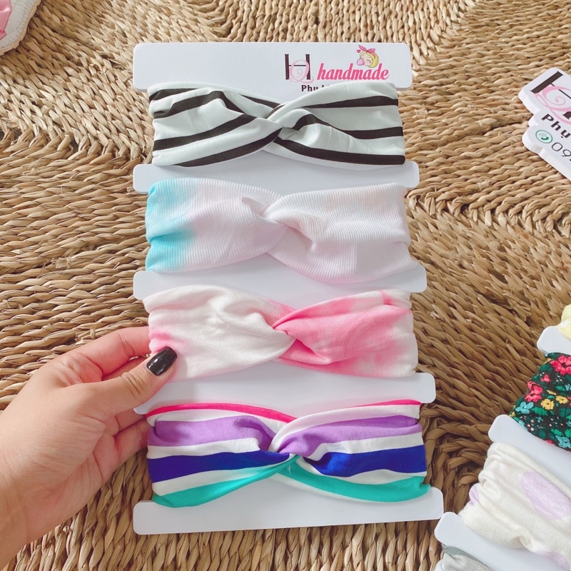 Băng đô sơ sinh che thóp cho bé yêu ( combo 4cái ngẫu nhiên nhé mom)