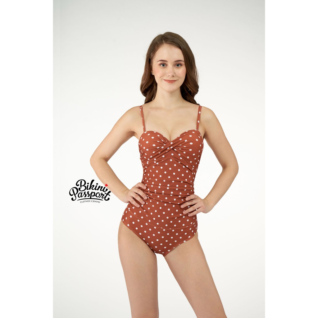BIKINI PASSPORT - Đồ bơi áo tắm Một mảnh tạo nhún cách điệu - Chấm Bi BS343_DOT | BigBuy360 - bigbuy360.vn