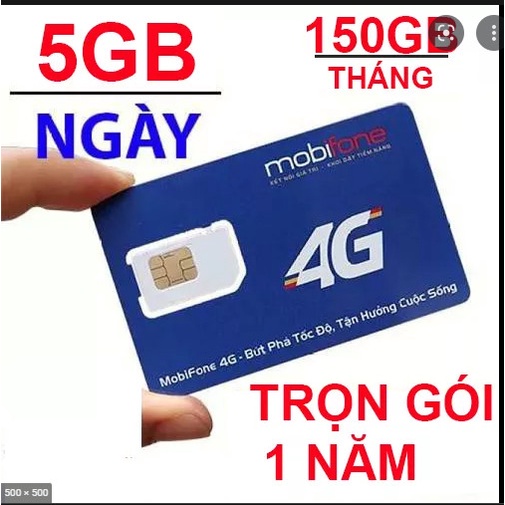 Sim 4G MOBIFONE 12FD50 ( dùng toàn quốc 375 ngày)12 tháng ko phải nạp tiền ,5G/ng (hết 5G hạ băng thông dùng ko hạn chế)