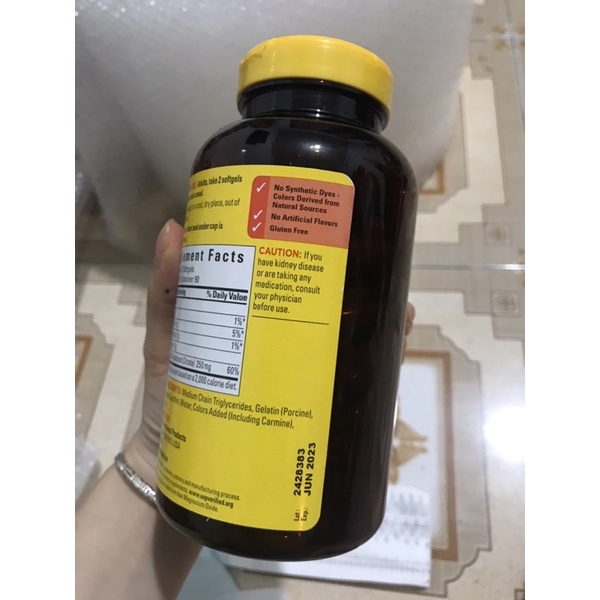 viên uống Magnesium Citrate 180 viên ( Hàng chínhh hãng)