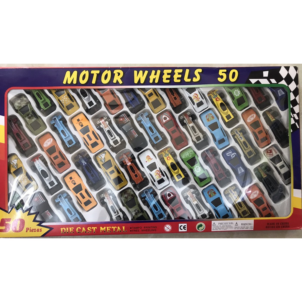 Bộ 50 chiếc xe ô tô đồ chơi Motor Wheels