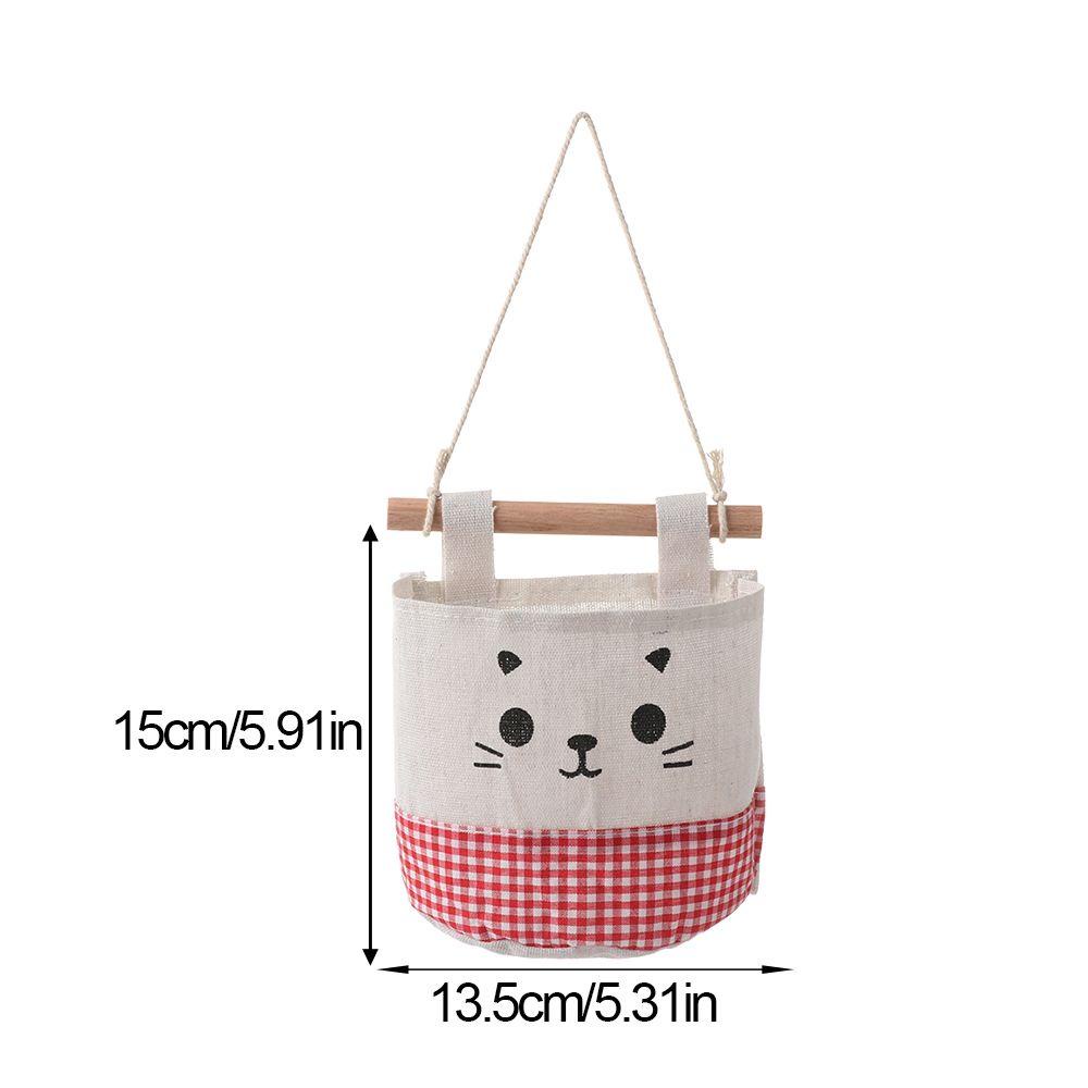 Túi Vải Lanh Cotton Sức Chứa Lớn Đựng Đồ Gắn Tường Tiết Kiệm Không Gian