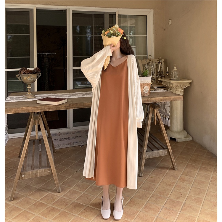 Áo khoác len MỎNG, áo Cardigan dáng dài Mỏng đẹp nữ tính phong cách Hàn Quốc | BigBuy360 - bigbuy360.vn