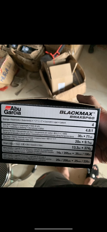 Máy câu ABU GARCIA BLACKMAX SP10,20,30,60 tương đương 1000,2000,3000,5000