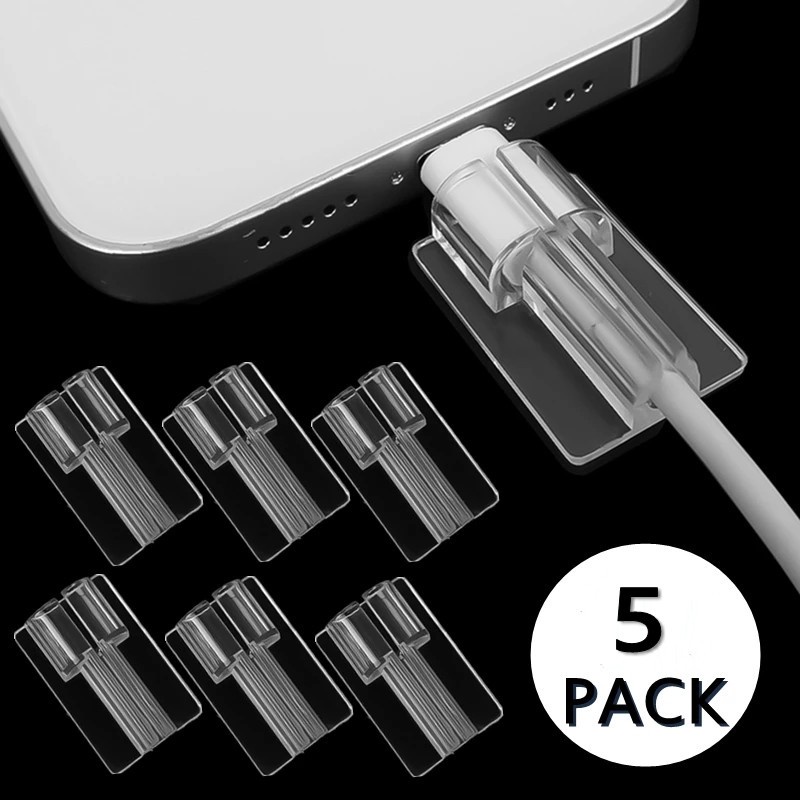Phụ kiện cố định dây sạc / dây sạc silicon mềm trong suốt