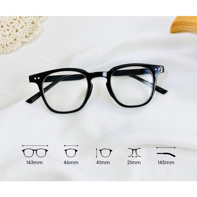 Gọng kính cận vuông nam nữ 636 – Kính mắt Candy