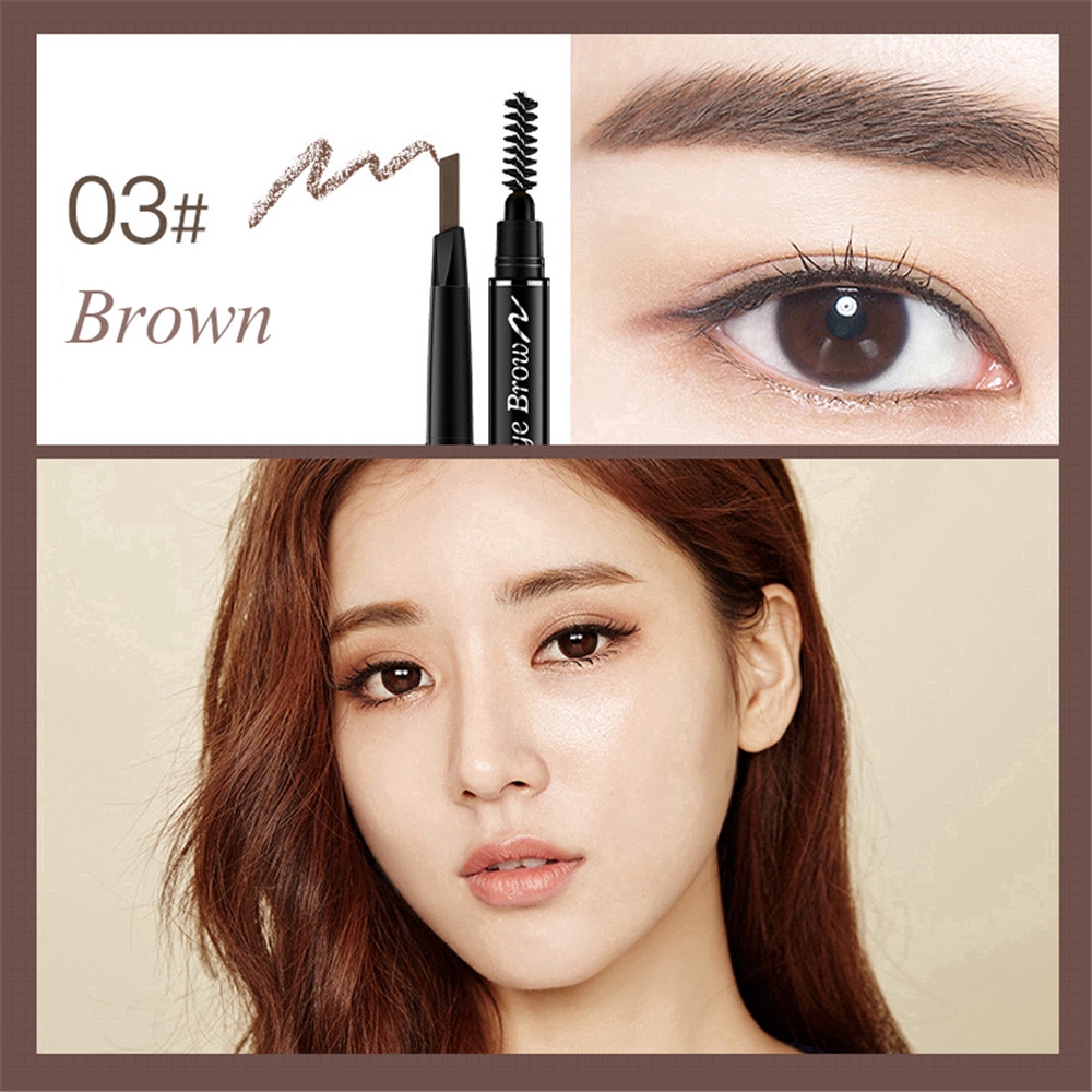 [Hàng mới về] Bút kẻ lông mày AOTUO hai đầu chống chấm nước đựng trong tối opp tiện dụng | BigBuy360 - bigbuy360.vn