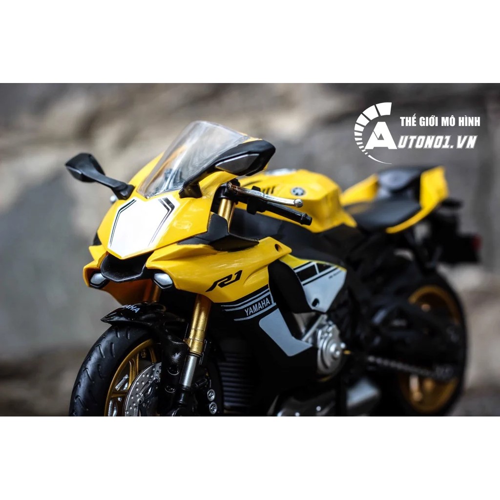 MÔ HÌNH YAMAHA YZF R1 60TH YELLOW 1:12 MSZ 7225
