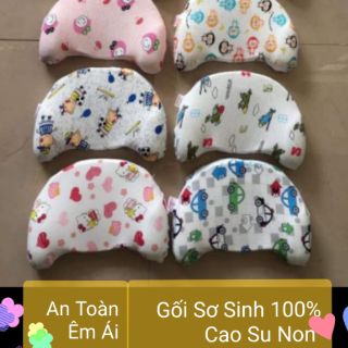 Gối Sơ Sinh Cao Su Non Cho Bé