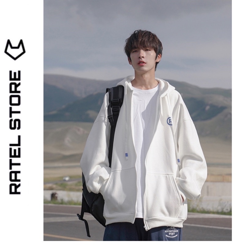 Áo Khoác Local Brand Jacket Hoodie Zip Nỉ Thu Đông Nam Nữ &quot; Chữ R &quot; Unisex Form Rộng