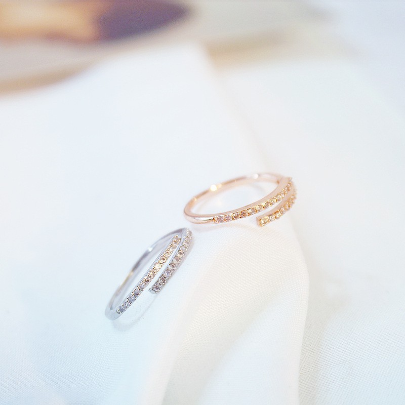 Nhẫn Thời Trang B857 Đính Đá Lung Linh Theo Phong Cách Hàn Quốc