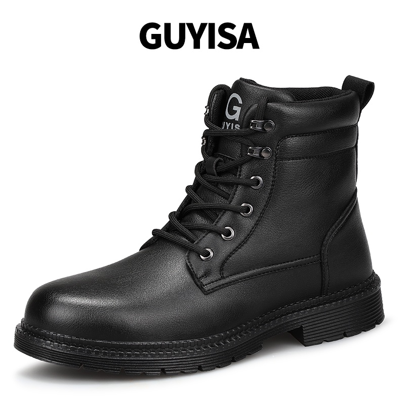 Giày bốt bảo hộ GUYISA mũi thép chống thấm nước an toàn