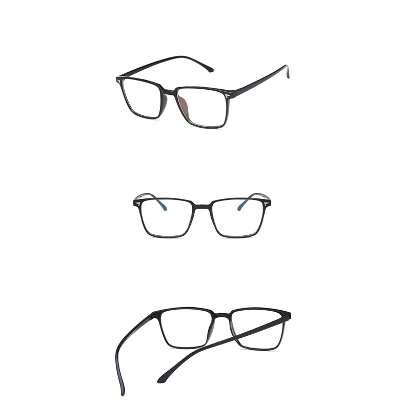 Kính thời trang Unisex gương phẳng, Gọng kính vuông Retro 2450 Hàn quốc, đơn giản với 2 tông màu sang trẻ trung