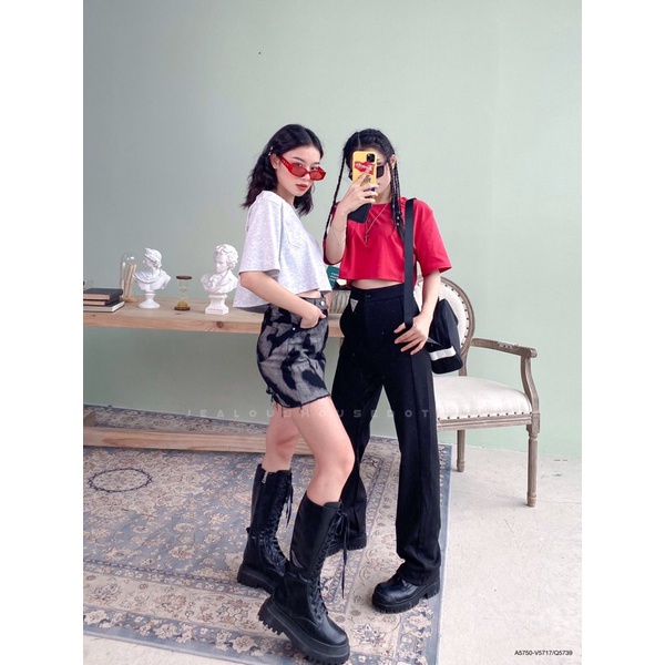 Áo thun nữ, áo phông croptop basic ss01 Jealous product 5750