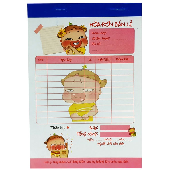 HOÁ ĐƠN 1 LIÊN HÌNH