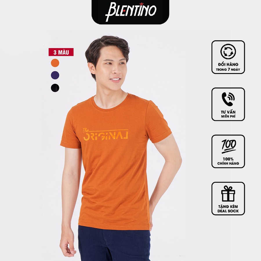 Áo Thun Nam Cá Tính Chất Liệu 100% Cotton Blentino TS20203 - Free Size 50-85kg