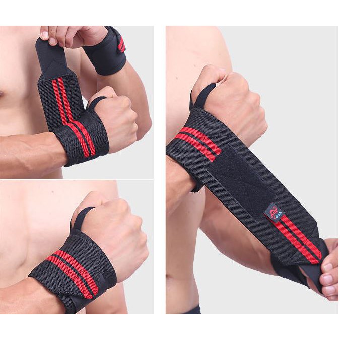 Quấnn cổ tay Aolikes tập gym mẫu 2 vạch