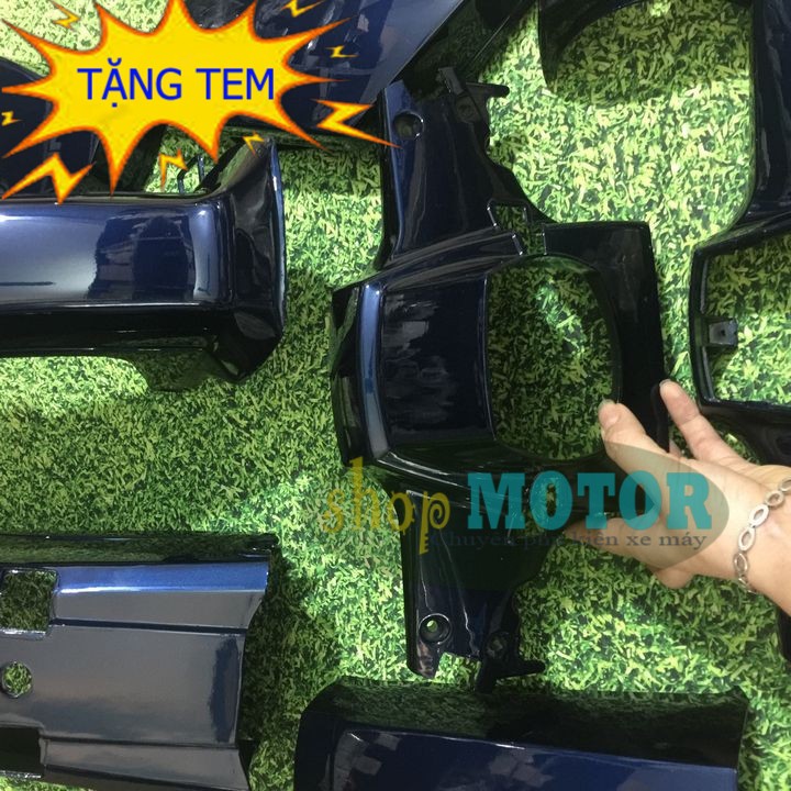Bộ dàn áo xe CUB 82  nhựa ABS cao cấp MÀU XANH TÍM - B1354
