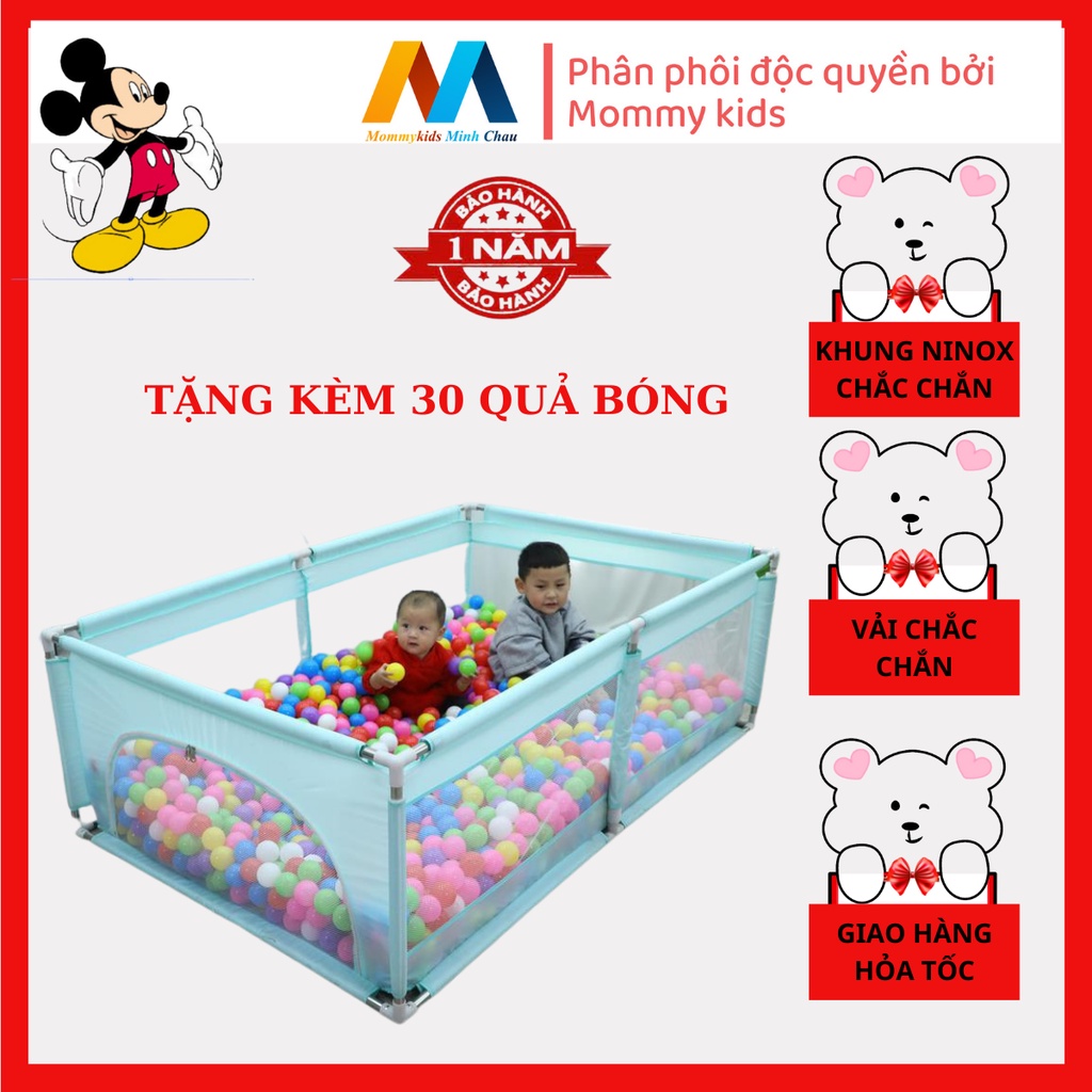 Quây cũi, Nhà Bóng LUCKMAN cho bé kích thước 1m2.1m8