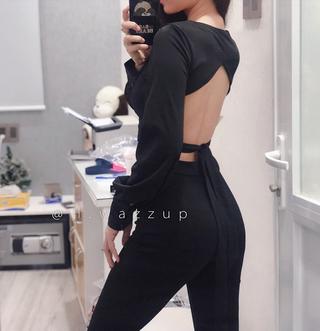 (Có sẵn-Hình thật shop chụp) Croptop hở lưng