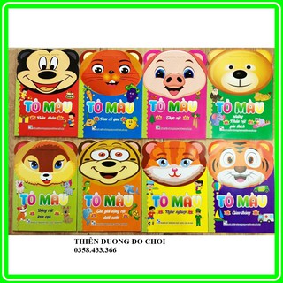 Combo 8 quyển tranh tô màu