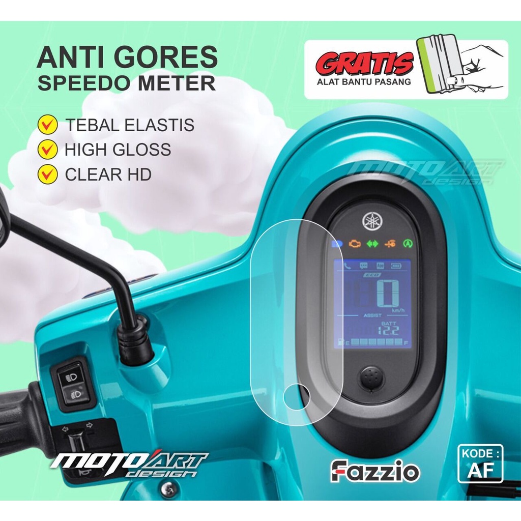 Miếng dán bảo vệ  YAMAHA FAZZIO chống trầy xước mặt đồng hồ YAMAHA FAZZIO