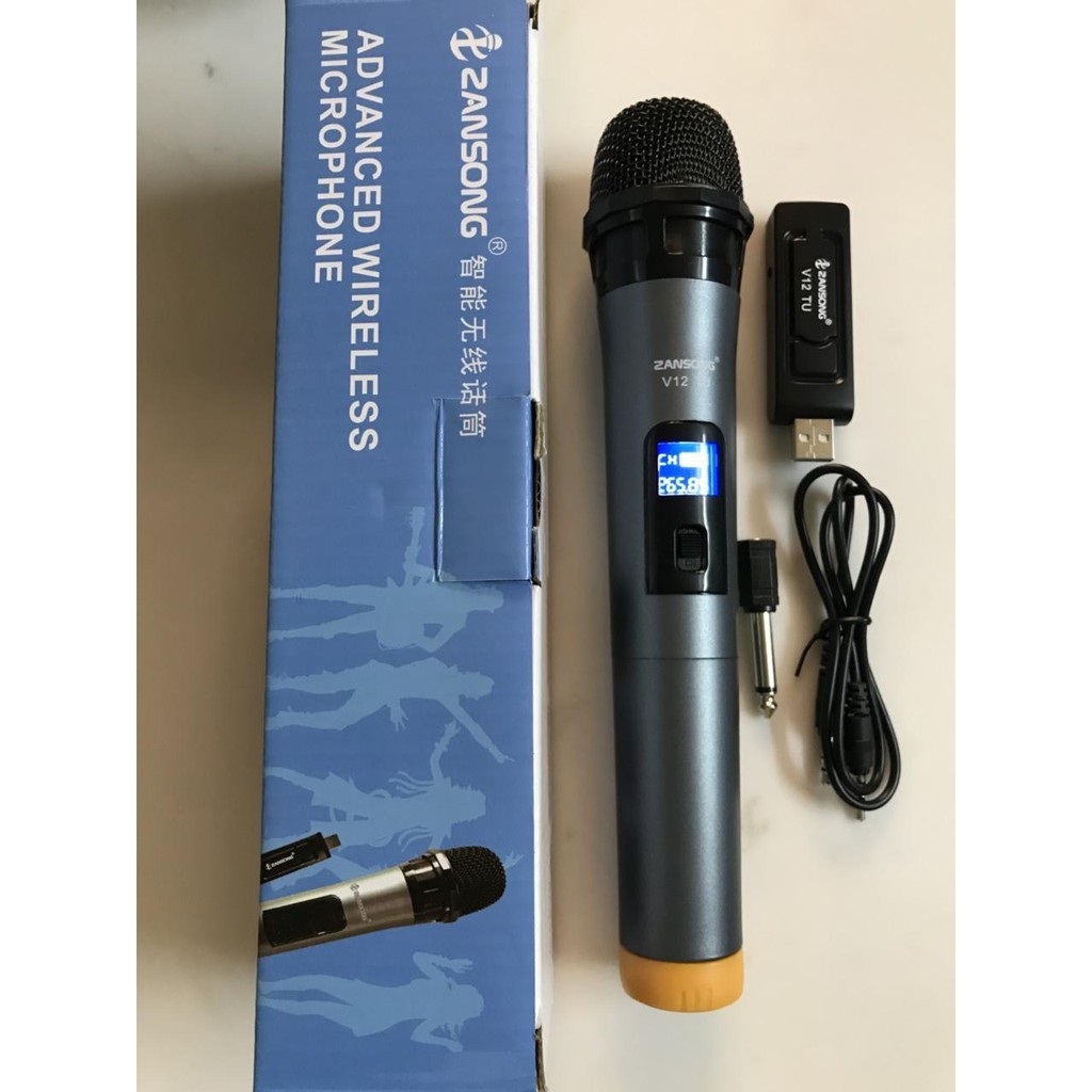 MICRO KARAOKE KHÔNG DÂY ĐA NĂNG V12 CÓ MÀN HÌNH LED - MrPhuKien