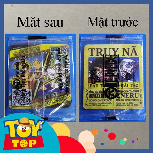 [Một Thẻ ] Thẻ Toonies One Piece phiên bản truy nã &amp; song đấu  - đời đầu nguyên seal đấu trường hải tặc