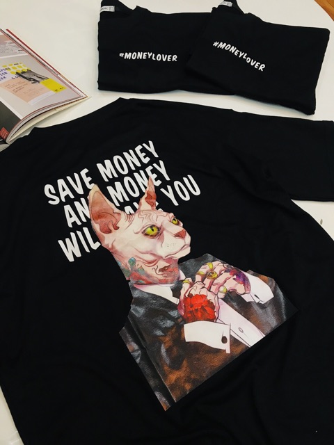 Áo Phông Mèo Quý Ông Cao Cấp Mèo Sphynx