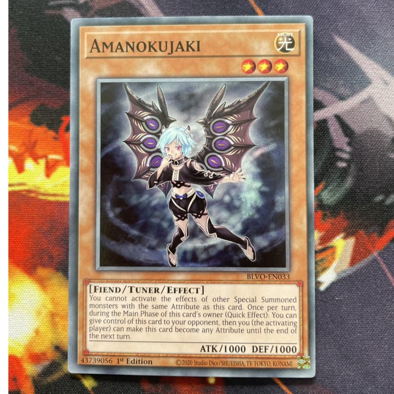 [ ĐẬU PHỘNG ] THẺ BÀI YUGIOH- TCG -Amanokujaki - BLVO-EN033 - Common 1st Edition