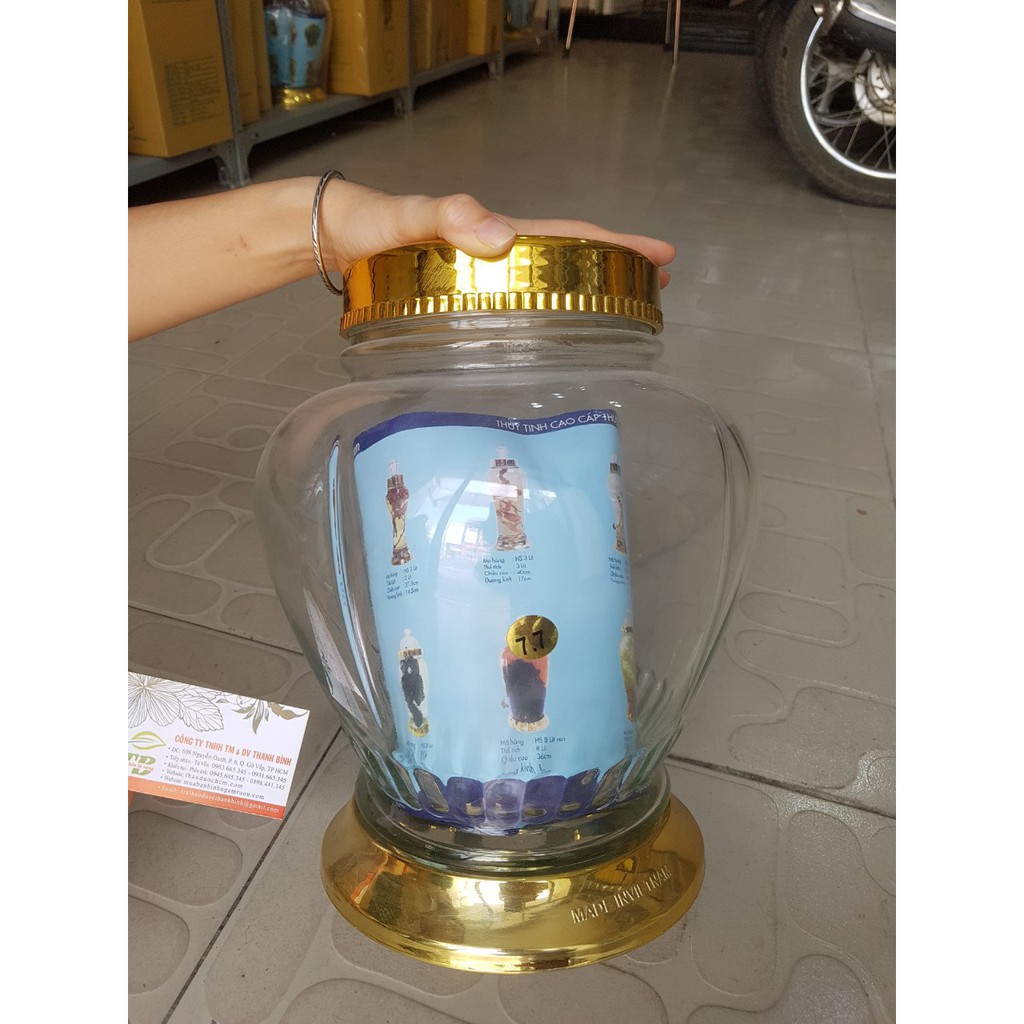 Bình thủy tinh VN - Ngâm rượu 7.7L