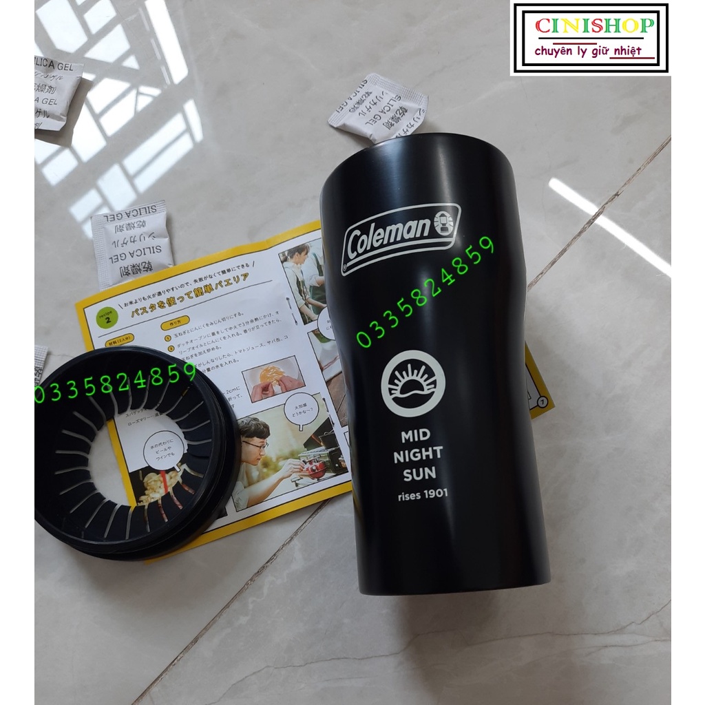 Ly Giữ Nhiệt Inox 304 Coleman 380ml Nhật Bãi_Kiểu Dáng Sang Trọng_CINISHOP