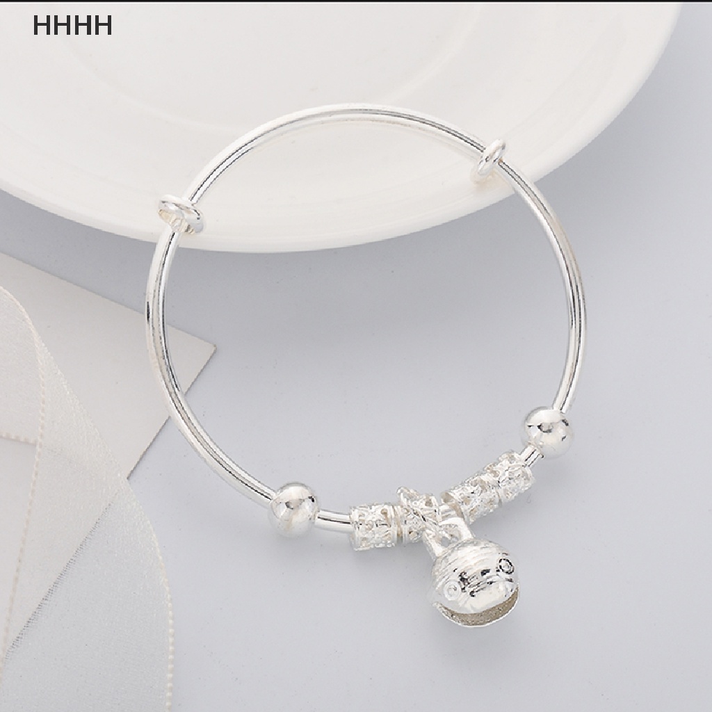 Vòng Tay Mạ Bạc Đính Chuông Phong Cách Cổ Điển Thời Trang