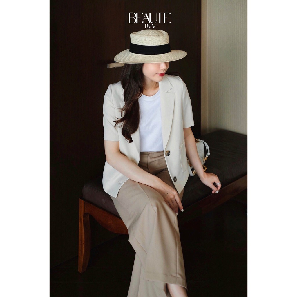 BEAUTEBYV - Áo Blazer Blanche