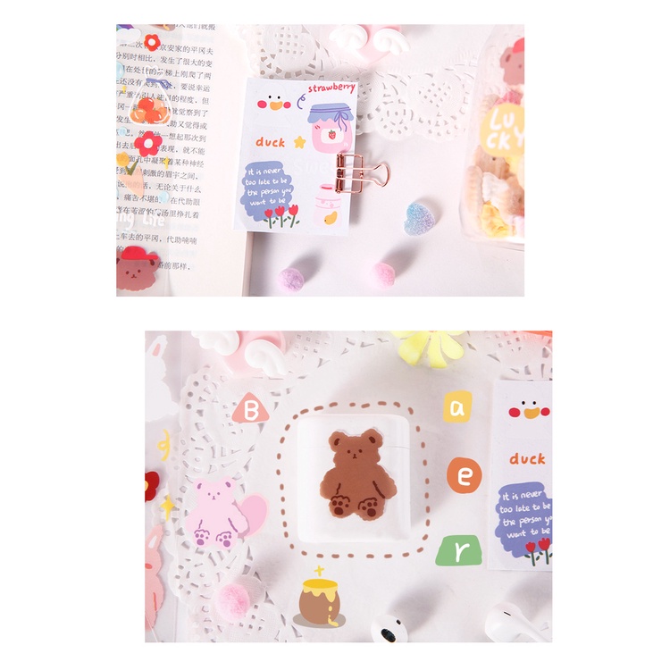 Flowertree Sticker Tờ hình dán trang trí hình hoa và trái cây đáng yêu