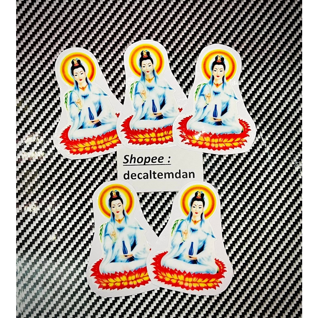 DDXM - V13/9H - DECAL TEM NỔI HÌNH QUAN ÂM BỒ TÁT