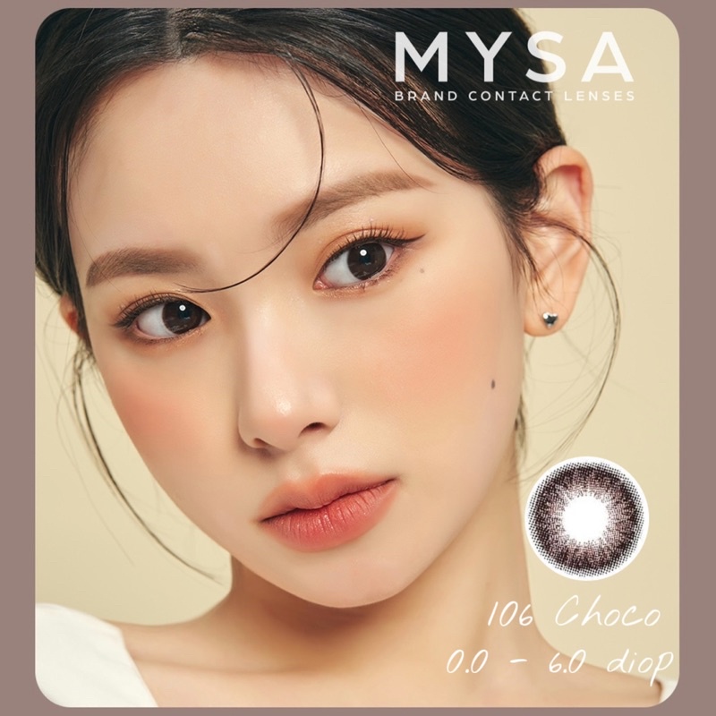 Kính Áp Tròng Màu Choco Tự Nhiên Giống Màu Mắt Thật Lens Mắt Có Từ 0-6 Độ Cận
