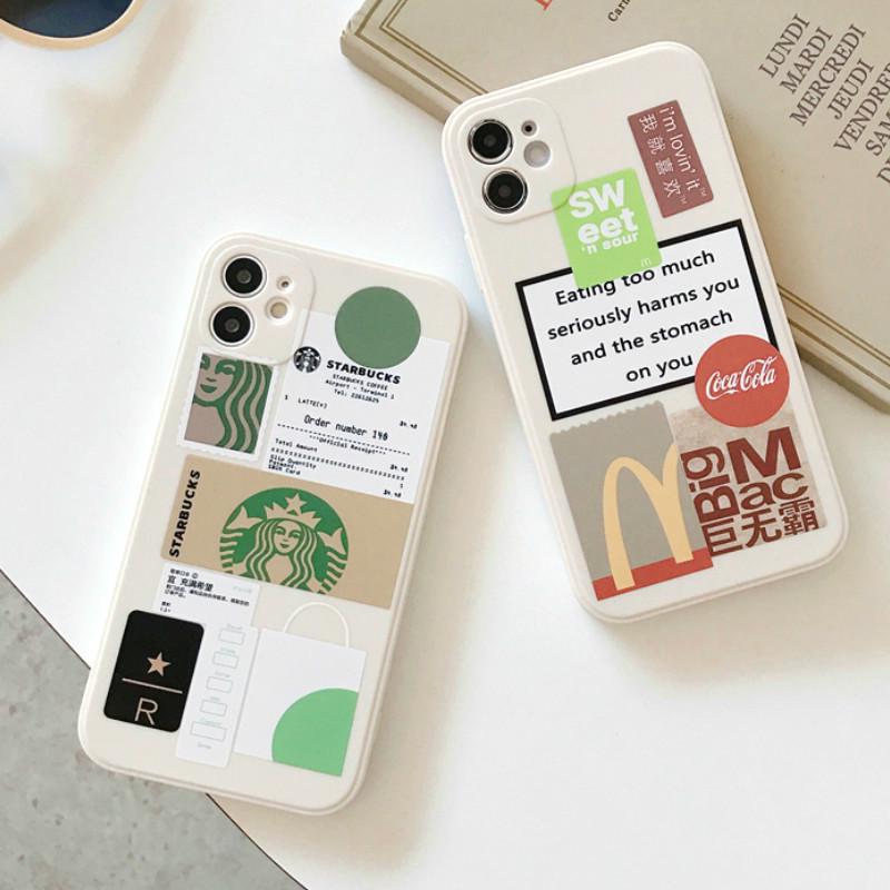 Ốp lưng Thời Trang Bằng Silicone Mềm In Nhãn Hiệu Cho Iphone 12 / 11 Pro / Max / X / Xs Max / Xr / 8 / 7 Plus | BigBuy360 - bigbuy360.vn