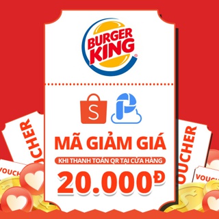 E-Voucher giảm 20.000đ khi thanh toán AirPay QR tại Burger King